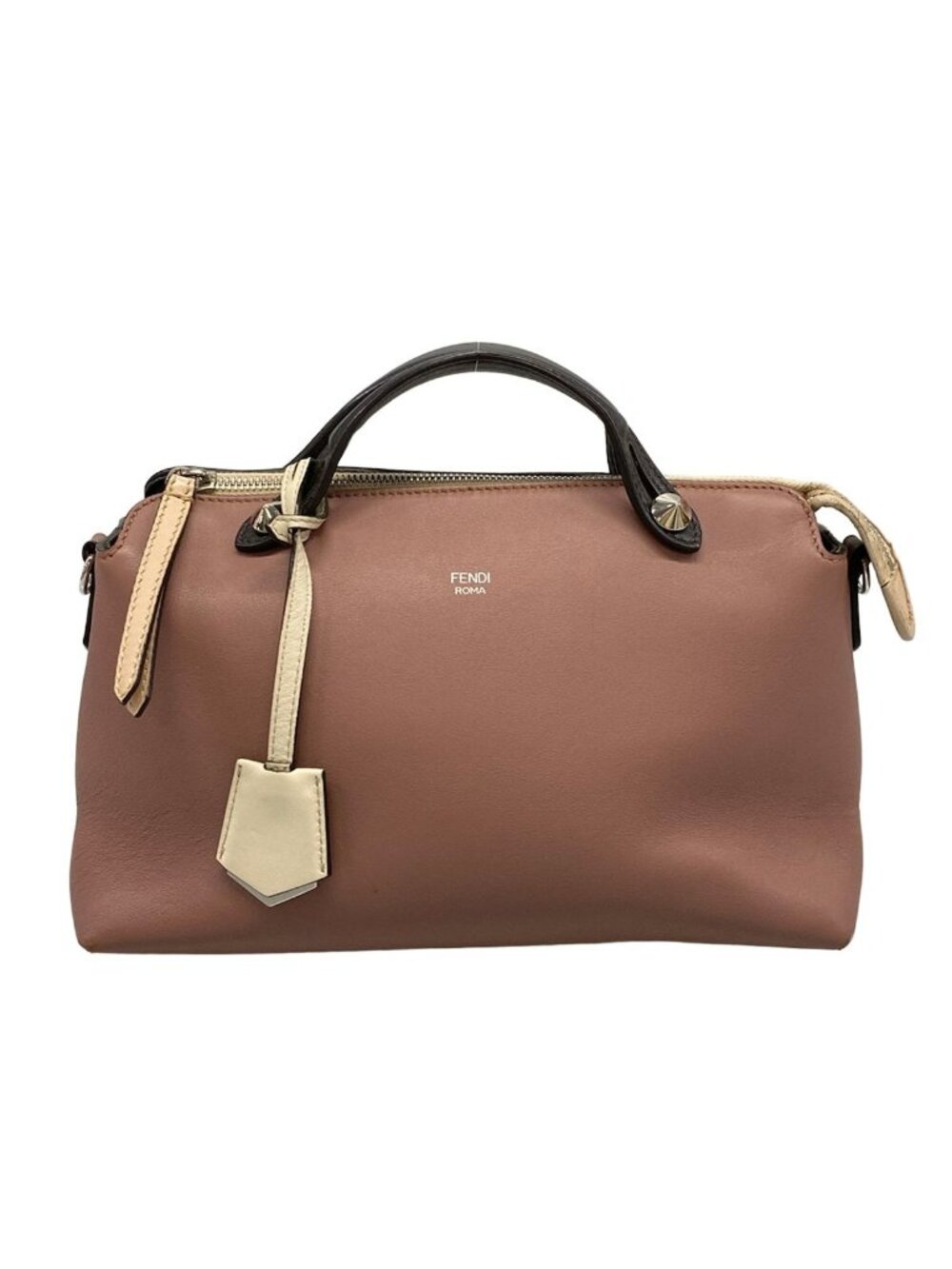Fendi Handbag by the Way Pink Leather